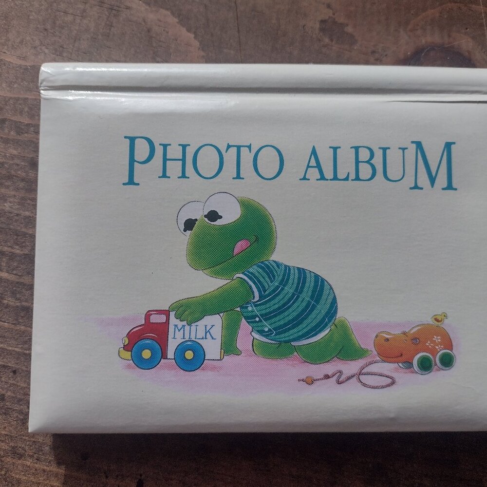 RARE Vintage Jim Henson Muppet Babies Photo Album - Kermit The Frog 1980s